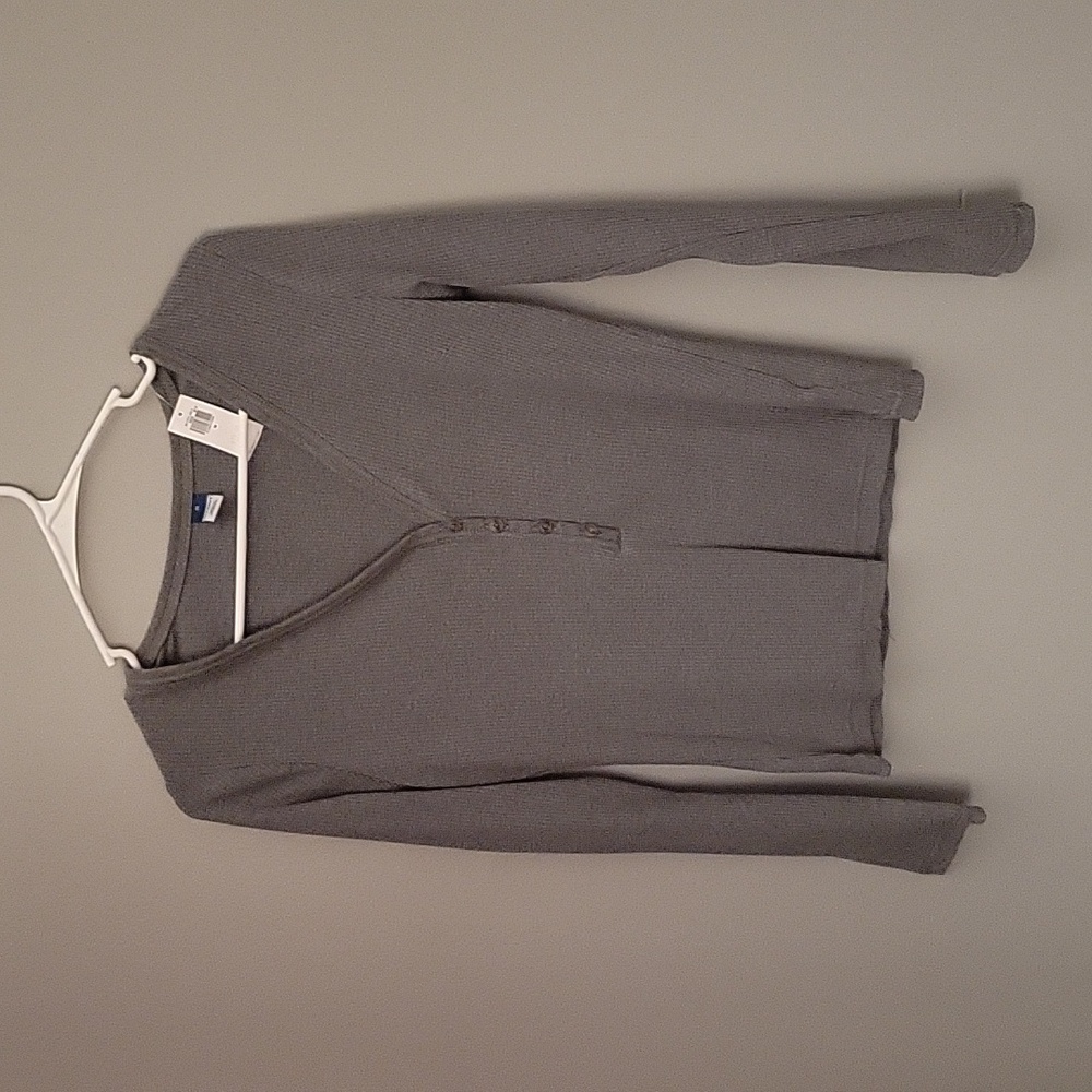 Women's ribbed henley shirt